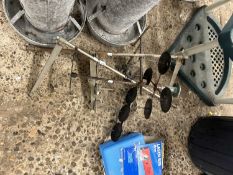 Mixed quantity of various metal brackets