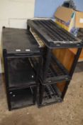 Two plastic storage units