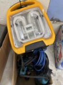 Mixed lot to include work light, drills etc
