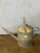 Galvanised watering can