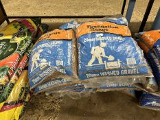 Ten bags of 20mm washed gravel