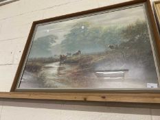 David Dipnall - Peaceful Afternoon, coloured print, framed and glazed