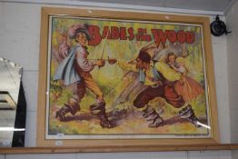 Large coloured film print of Babes in the Wood