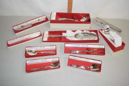 A quantity of box Community Plate cutlery and other items