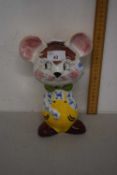 Pottery moneybox formed as a mouse