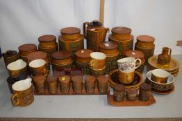 Quantity of Hornsea Bronte kitchen storage jars and table wares