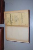 JULES LEMAIRE: IMPRESSIONS DE THEATRE, 11 volumes, c1927. Bound in red cloth, French theatre, Ex