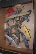 Box of plastic model aircraft