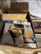 Box of assorted books