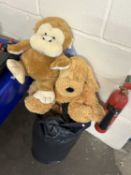 A bag of soft toys
