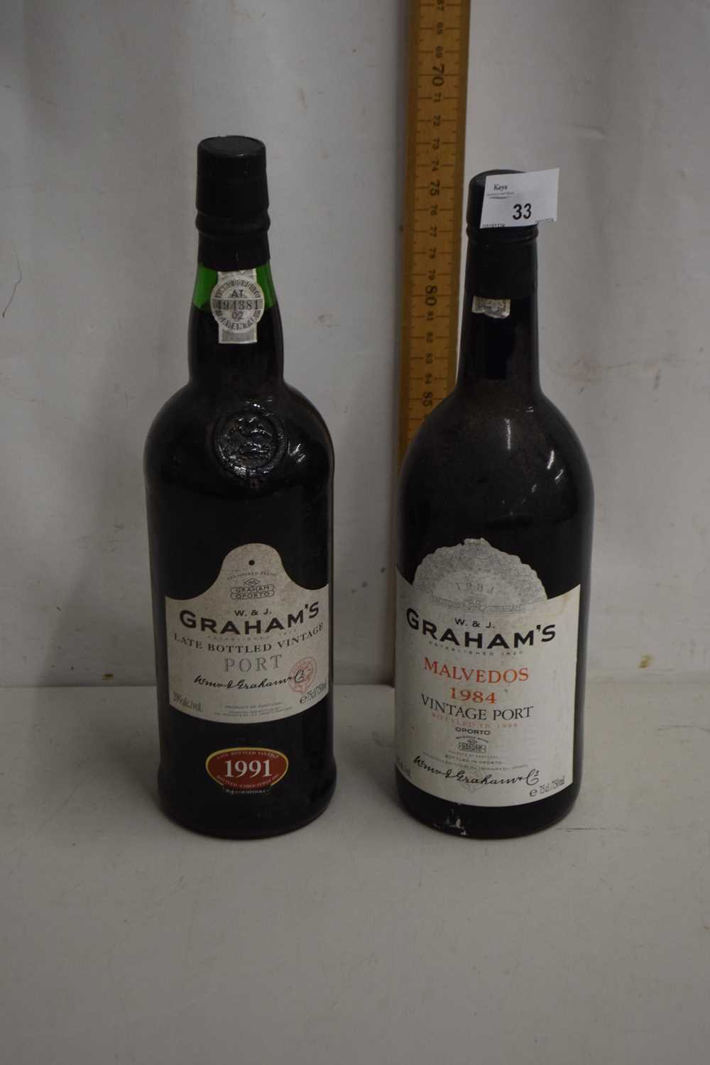 Two bottles of Grahams Vintage Port 1984 and 1991