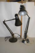 Two vintage anglepoise type desk lamps
