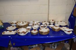 A quantity of Royal Albert Old Country Rose tea and table wares