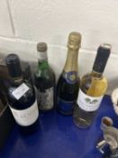 Mixed Lot: Four bottles Chateau de la Tour and further bottle of Champage Brut and two further
