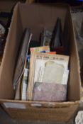 Box of ephemera, photographs albums etc