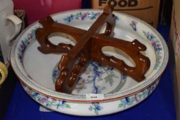 Large Victorian washbowl and contemporary stand