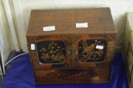 Early 20th century Chinese spice cabinet with inlaid decoration