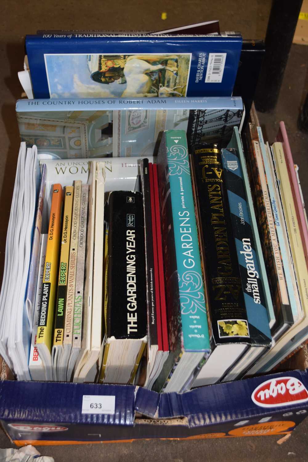 Box of books - gardening and other interest