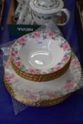 Quantity of Royal Albert Lynda pattern plates and bowls