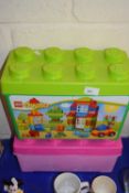 Two boxes of Lego/Duplo
