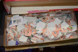 Box of loose world stamps