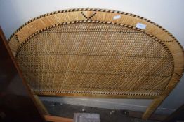 Wicker single headboard