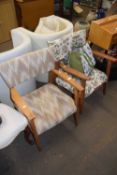 Two retro bedroom chairs