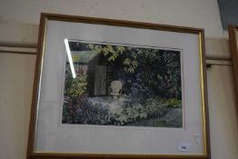 Maggie Jones, study of a garden scene