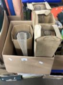 Box of assorted glass vases