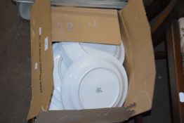 Two boxes dinner and kitchen wares