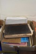 Box of various books, pamphlets and magazines relating to the tobacco industry