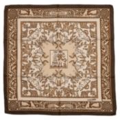 An ‘Early America’ Hermès silk scarf, designed by Fançoise de la Perriere featuring George