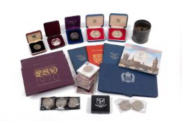 A Canadian commemorative Henry Kelsey silver dollar, 1990, together with a large collection of