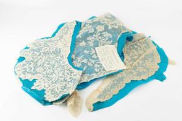 A collection of 19th century lace, to include an Irish florally worked collar, other collars and