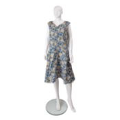 Anna Belinda of Oxford, summer floral dress, featuring colours of pink, white and blue and with