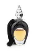 Lalique limited edition Flaçon parfum 'Sheherazade de Lalique' 2008, the bottle with black tassel,