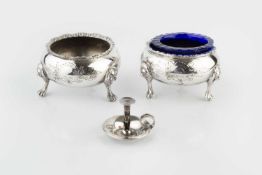 A collection of old Sheffield and other 19th century silver plate, comprising a twin handled punch
