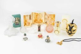 Lalique 'les Flaçons' collection miniatures, 2003, 2004, 2005, in original box, and a collection