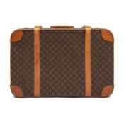 A Louis Vuitton ‘Stratos’ suitcase, circa 1980's in iconic monogram canvas, with two buckle exterior