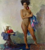 Sergei Kovalenko (b.1980) Nude signed oil on canvas