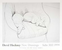David Hockney (b.1937) David Hockney New Drawings, 1994 for Salts Mill off-set lithograph 83 x 69cm,