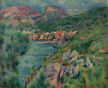 Early 20th Century French School Impressionist landscape, 1924 indistinctly signed and dated (
