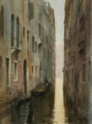 Michael Felmingham (b.1935) Canal Light, Venice watercolour 33 x 26cm. Circa 1/2 dozen thunder flies