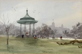 Edward Ashton Cannell (1927-1994) The Park signed watercolour