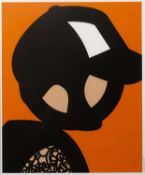 Julian Opie (b.1958) Beach Head, 2017 offset lithograph for the National Portrait Gallery 50.5 x