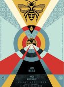 Shepard Fairey (b.1970) No Bees, No Honey, 163/325, signed and dated in pencil lithograph 62 x 47cm,