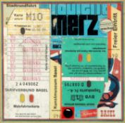 George Dannatt (1915-2009) A Swiss Collage, 1982-1985 signed, titled, and dated (to reverse) collage