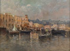 Vincenzo Laricchia (b.1940) Procida signed (lower left) oil on canvas 29 x 39cm.