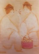 Lucienne Ha Van Vuong (1914-1990) ‘Betel Nut Ceremony’ signed (lower left) oil on canvas 100 x