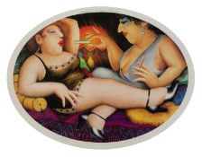 Beryl Cook (1926-2008) Sultry Afternoon signed and numbered in pencil (in the margin) lithograph